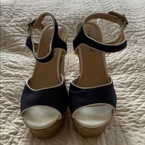 Francesca’s Navy Wedge
